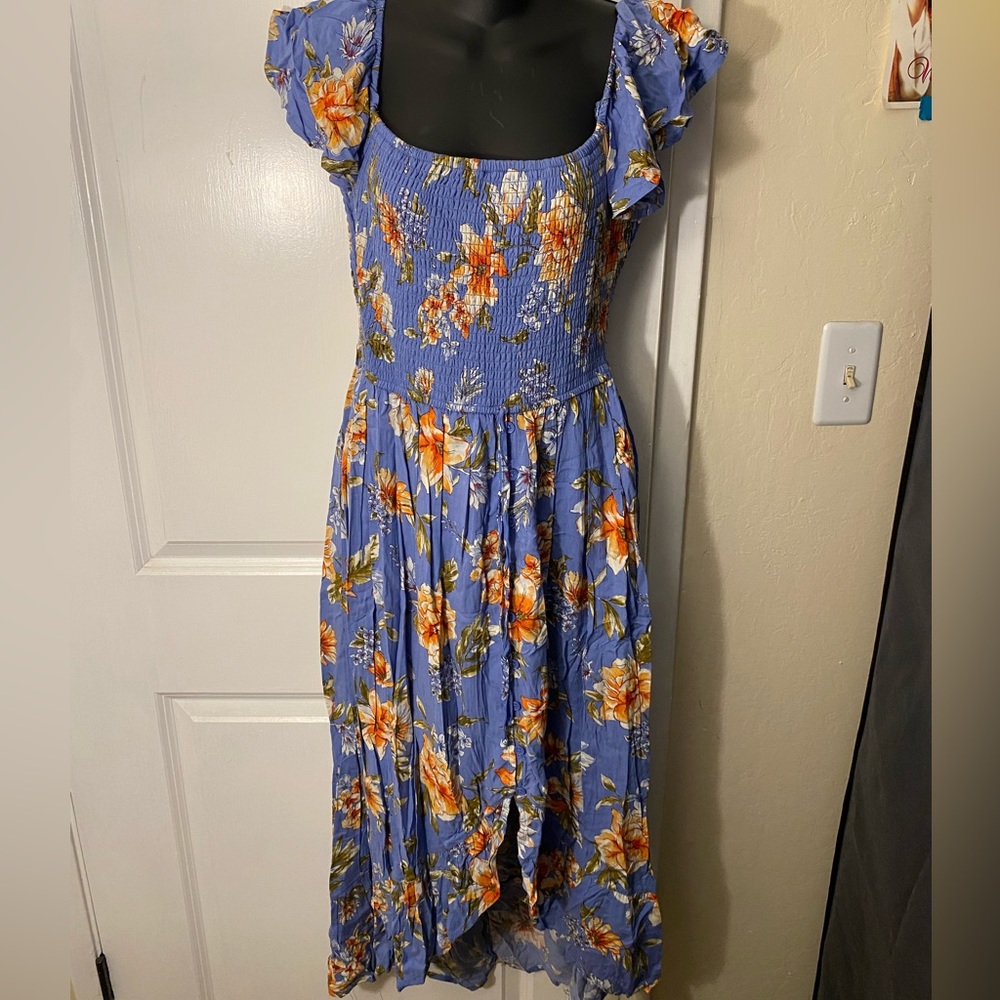 Floral summer midi dress